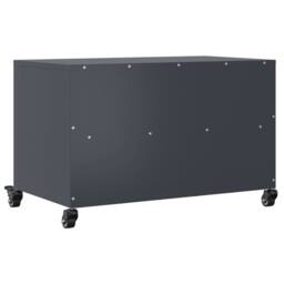 Berkfield Home TV Cabinet Anthracite 68x39x43.5 cm Steel in Charcoal - thumbnail 8