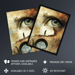 "Artery8 Lost in a Dream Surrealism Conceptual Art Wall Art Print in Beige - Size: W12"" x H16""" - thumbnail 2