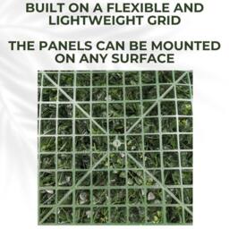 Ark Mat Purple Strand Artificial Plant Wall Panel 50x50cm - Indoor & Outdoor in Green - Size: 50x50 cm - thumbnail 7