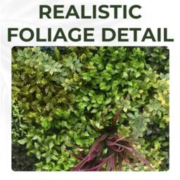 Ark Mat Purple Strand Artificial Plant Wall Panel 50x50cm - Indoor & Outdoor in Green - Size: 50x50 cm - thumbnail 5