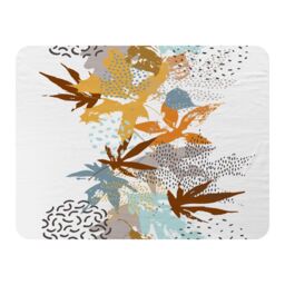 Benjamin Tate Design Japanese Maple Leaves Blanket in Natural - Size: 120 cm x 150 cm - thumbnail 1