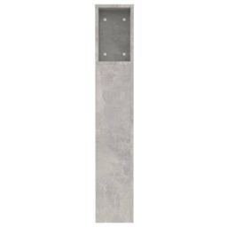 Berkfield Home Headboard Cabinet Concrete Grey 120x18.5x104.5 cm - thumbnail 5