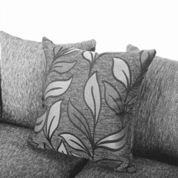 Furnishings For Less UK Byron Dundee Chenille Fabric 5 Seater L Shaped Corner Sofa Grey or Light Grey Left Hand Facing - thumbnail 4