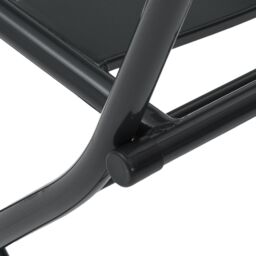 Berkfield Home 3 Piece Folding Bistro Set Anthracite Steel - thumbnail 8