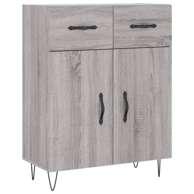 Berkfield Home Sideboard Grey Sonoma 69.5x34x90 cm Engineered Wood - image 1