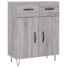 Berkfield Home Sideboard Grey Sonoma 69.5x34x90 cm Engineered Wood - thumbnail 1