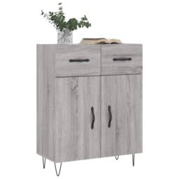 Berkfield Home Sideboard Grey Sonoma 69.5x34x90 cm Engineered Wood - thumbnail 3