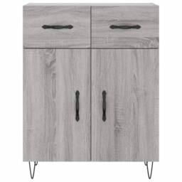 Berkfield Home Sideboard Grey Sonoma 69.5x34x90 cm Engineered Wood - thumbnail 6