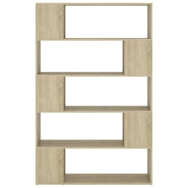 Berkfield Home Classic Book Cabinet Room Divider Sonoma Oak 100x24x155 cm Engine in Brown - Size: 100 x 24 x 155 cm - image 1