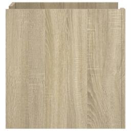 Berkfield Home Bedside Cabinet Sonoma Oak 45x50x50 cm Engineered Wood in Light Oak - Size: 45 x 50 x 50 cm - thumbnail 5