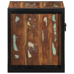 Berkfield Home Bedside Cabinets 2 pcs Multicolour 40x35x40 cm Solid Wood Reclaimed - Size: 40 x 35 x 40 cm - thumbnail 7