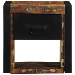 Berkfield Home Bedside Cabinets 2 pcs Multicolour 40x35x40 cm Solid Wood Reclaimed - Size: 40 x 35 x 40 cm - thumbnail 6