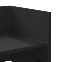 Berkfield Home Wall Shelf Black 100x35x30.5 cm Engineered Wood - thumbnail 7