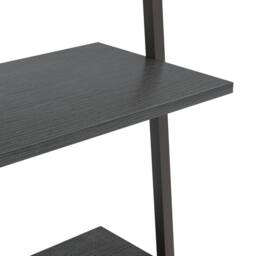 Berkfield Home Practical 5-Tier Leaning Shelf Black 64x34x185.5 cm - thumbnail 6