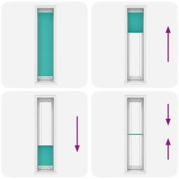 Berkfield Home Pleated Blind Petrol Green 40x200 cm Fabric Width 39.4 cm Polyester in Teal - thumbnail 5