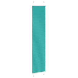Berkfield Home Pleated Blind Petrol Green 40x200 cm Fabric Width 39.4 cm Polyester in Teal