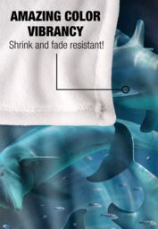 JQ Licensing Royce Mcclure Dolphin Twister Dark Water Silky Touch Super Soft Throw Blanket 152 X 127 cm in White - thumbnail 4