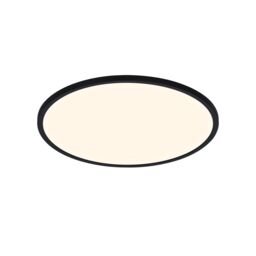 Nordlux Oja Ceiling Light Black Plastic Bathroom LED IP54 3000/4000k Mains - thumbnail 1