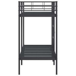Berkfield Home Bunk Bed without Mattress Black 80x200 cm Steel - thumbnail 6