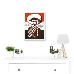 Artery8 Mexico Zapata Revolutionary Martyr Mexican A4 Artwork Framed Wall Art Print in White - thumbnail 2