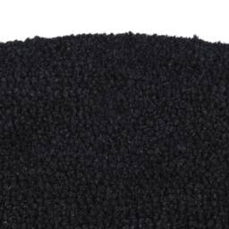 Berkfield Home Door Mat Black Half Round 50x80 cm Tufted Coir - thumbnail 3