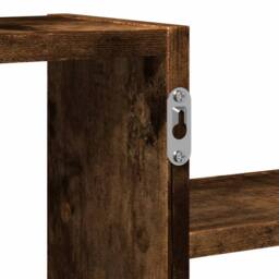 Berkfield Home Wall Shelf Smoked Oak 104x15x49 cm Engineered Wood in Brown - Size: 104 x 15 x 49 cm - thumbnail 9