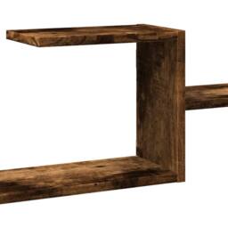 Berkfield Home Wall Shelf Smoked Oak 104x15x49 cm Engineered Wood in Brown - Size: 104 x 15 x 49 cm - thumbnail 8