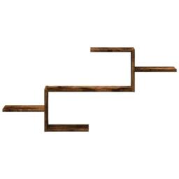 Berkfield Home Wall Shelf Smoked Oak 104x15x49 cm Engineered Wood in Brown - Size: 104 x 15 x 49 cm - thumbnail 4