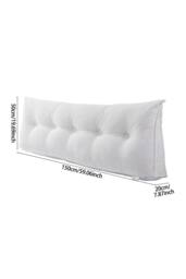 Living and Home Wedge Headboard Pillow with Removable Cover in White - Size: Medium - thumbnail 9