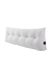 Living and Home Wedge Headboard Pillow with Removable Cover in White - Size: Medium - thumbnail 4
