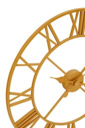 Orsina Gold & Silver Wall Clock, Round Analogue Clock With Roman Numerals & Spade Hands, Silent Wall Clock - thumbnail 6