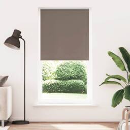 Berkfield Home Roller Blind Blackout Coffee 95x210 cm Fabric Width 90.7 cm Polyester in Brown - thumbnail 3