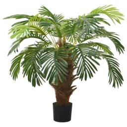 Berkfield Home Realistic Artificial Cycas Palm with Pot 90 cm Green - thumbnail 2