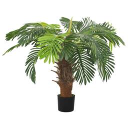 Berkfield Home Realistic Artificial Cycas Palm with Pot 90 cm Green - thumbnail 3