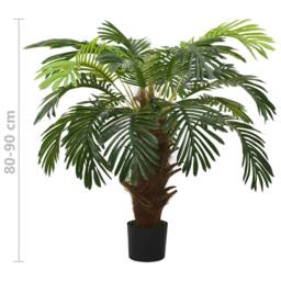 Berkfield Home Realistic Artificial Cycas Palm with Pot 90 cm Green - thumbnail 6