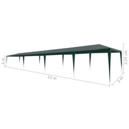 Berkfield Home Party Tent 3x12 m PE Green - thumbnail 6