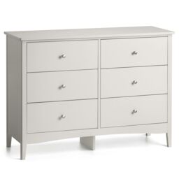 Christow Natural Chest of Drawers Modern 6 Drawer Bedroom Storage Unit Furniture Cabinet in Brown - thumbnail 2