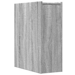 Berkfield Home Narrow Bathroom Cupboard with Wheels Grey Sonoma Engineered Wood - thumbnail 6