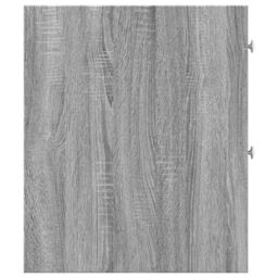 Berkfield Home Narrow Bathroom Cupboard with Wheels Grey Sonoma Engineered Wood - thumbnail 5