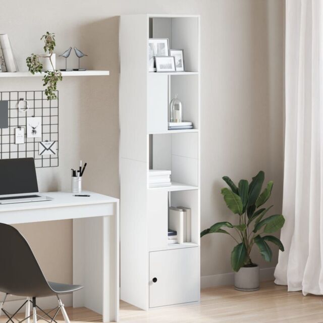 Berkfield Home Bookcase White 40x36x189 cm Engineered Wood - Size: 40 x 36 x 189 cm - image 1