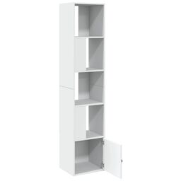 Berkfield Home Bookcase White 40x36x189 cm Engineered Wood - Size: 40 x 36 x 189 cm - thumbnail 6