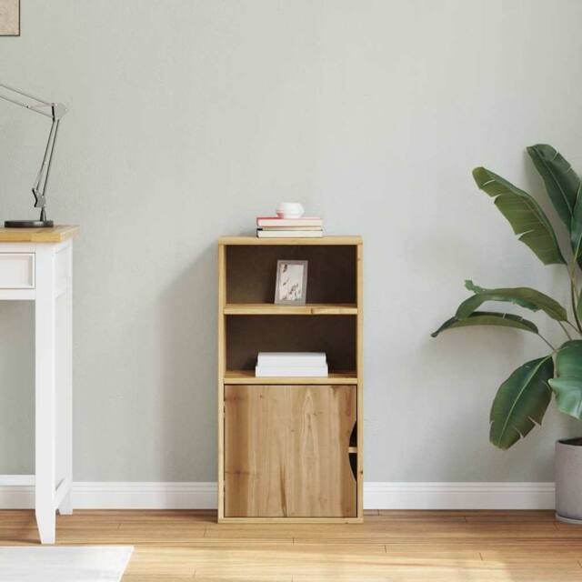 Berkfield Home Side Cabinet ODDA 40x24x79 cm Solid Wood Pine in Brown - Size: 40 x 24 x 79 cm - image 1