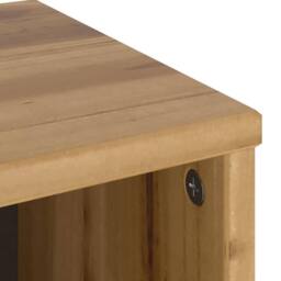 Berkfield Home Side Cabinet ODDA 40x24x79 cm Solid Wood Pine in Brown - Size: 40 x 24 x 79 cm - thumbnail 9