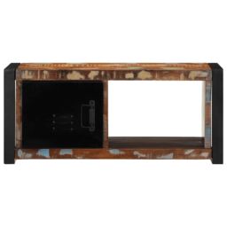 Berkfield Home TV Cabinet 80x30x35 cm Solid Wood Reclaimed in Brown - Size: 80 x 30 x 35 cm - thumbnail 3