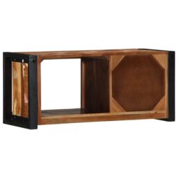 Berkfield Home TV Cabinet 80x30x35 cm Solid Wood Reclaimed in Brown - Size: 80 x 30 x 35 cm - thumbnail 5