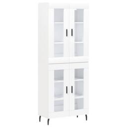 Berkfield Home Highboard White 69.5x34x180 cm Engineered Wood - thumbnail 3