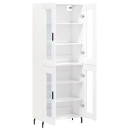 Berkfield Home Highboard White 69.5x34x180 cm Engineered Wood - thumbnail 4
