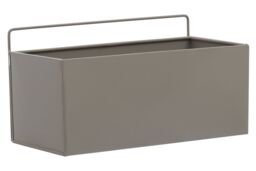 Orsina Small Plant Box, Robust Iron Constructed Garden Planter Box, Versatile Garden Box For Planting in Grey - thumbnail 2