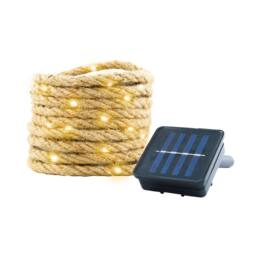 Gardenwize 4m Decorative Rope With 45 Solar LED Lights in Medium Beige