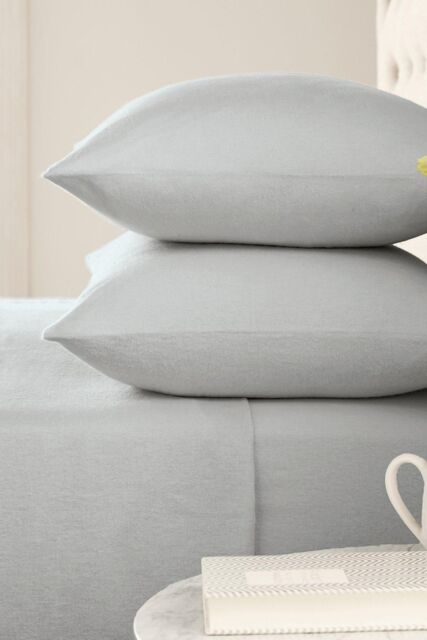 Helena Springfield 'Hs Brushed Cotton' Flat Sheet in Silver - Size: King Flat - image 1